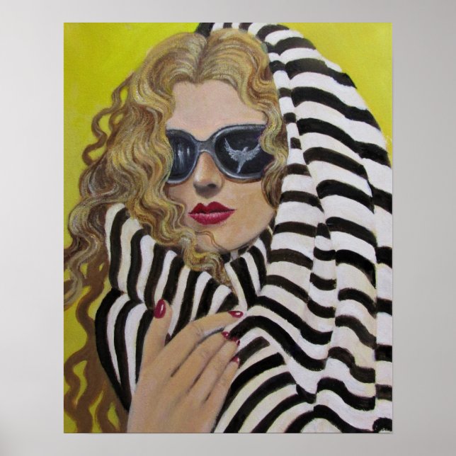 Enrolado em uma Beach Towel/ Poster (Frente)