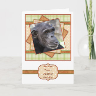 Enrugamentos engraçados do cartão de aniversário