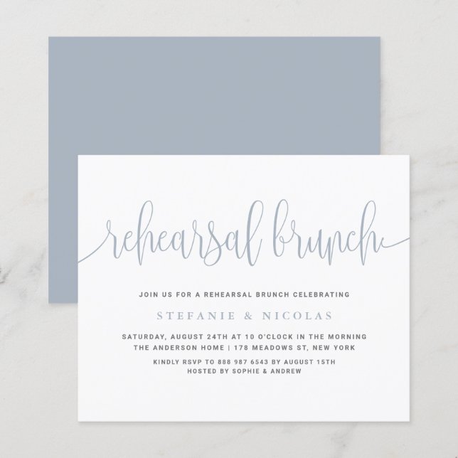 Ensaio de caligrafia Bonito Dusty Brunch (Frente/Verso)