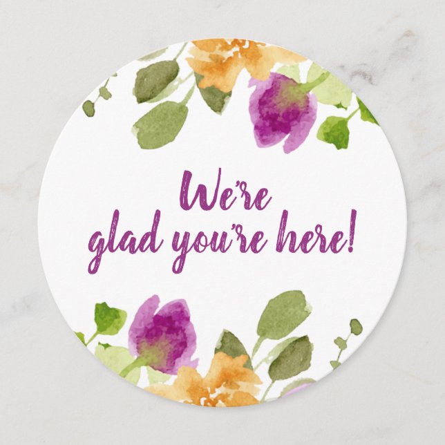 Ensaio de Cartões de agradecimentos de púrpura Jan (Frente)