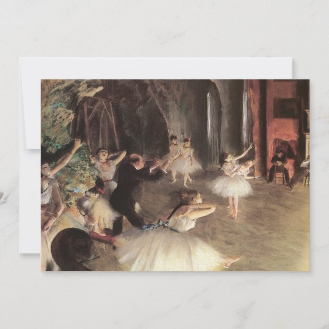 Ensaio no Palco por Edgar Degas (Frente)