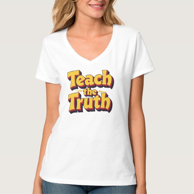 Ensine A Camisa Do Professor De Verdade (Frente)