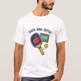 Ensine Dink Repita Camiseta Engraçada de Picklebal