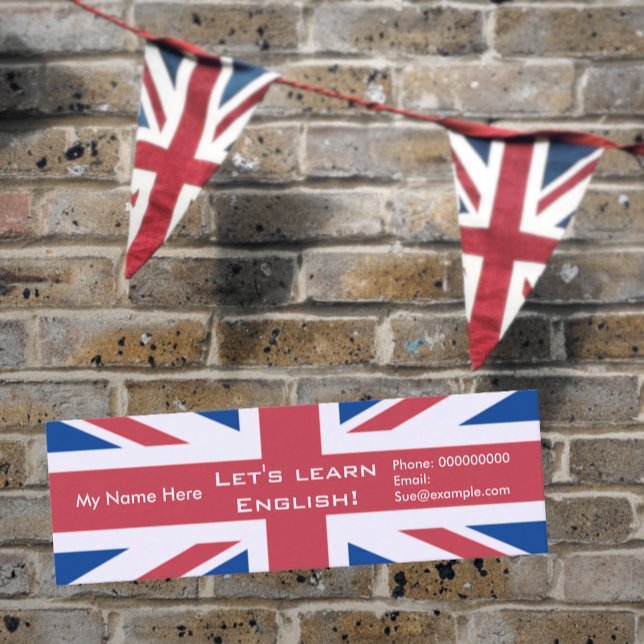 Ensino de língua inglesa — Cartões de publicidade (Criador carregado)