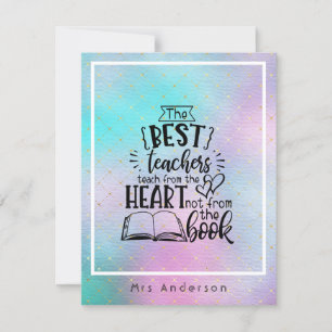 ENSINO DO CORAÇÃO E NÃO PROFESSORES DE LIVROS Deno