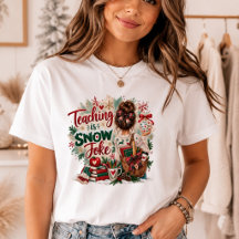Ensino É Minha Piada de Neve Camiseta de Natal par