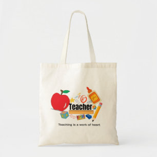 “Ensino é um Trabalho do Coração” Bolsa de Tote pa