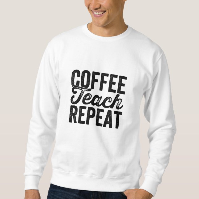 Ensino Ensino Ensino De Camisas Engraçado De Café (Frente)