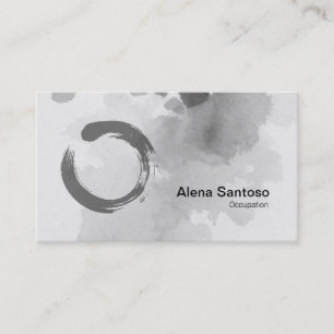 Enso Zen Watercolor Cartão de visita