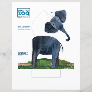 Entalhe do elefante do jardim zoológico de Mabell