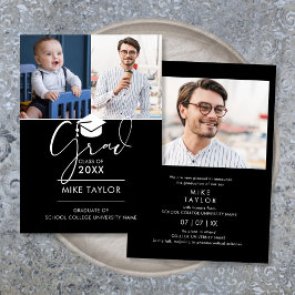 Então E Agora 3 Anúncio De Graduação De Fotos