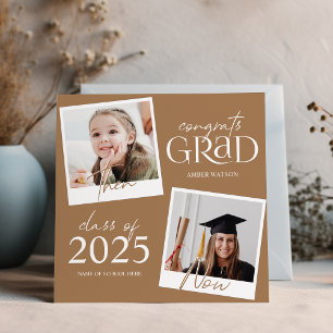 Então e Agora   Anúncio de Graduação com 2 Fotos