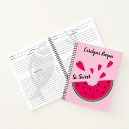 Então melancia doce com corações, suas receitas