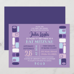 ENTÃO MOD Bat Mitzvah Convite