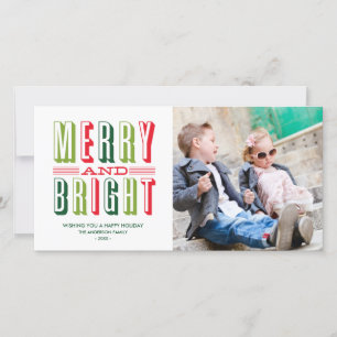 ENTÃO RETRO CARTÃO COM FOTOS HOLIDAY