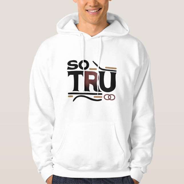 Então Tru Men's Pullover Sweatshirt (Frente)