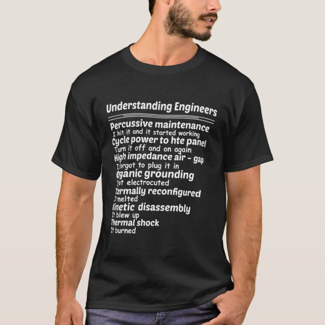 Entendendo Engenheiros T-Shirt Percussive Mainten (Frente)