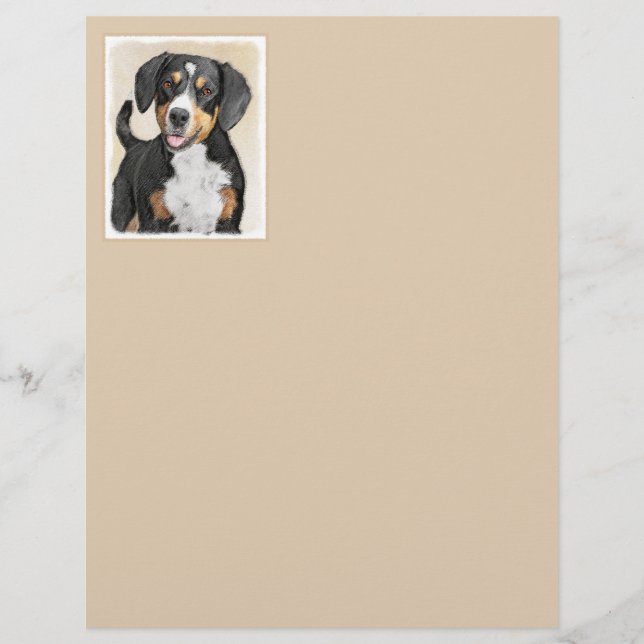 Entlebucher Mountain Dog Painting - Arte Original (Frente)
