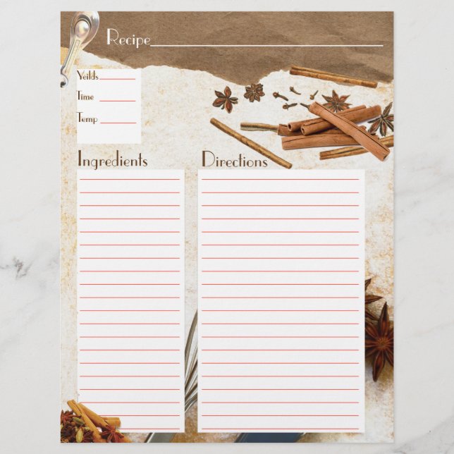 Entrada de Canela e Especiarias (Frente)