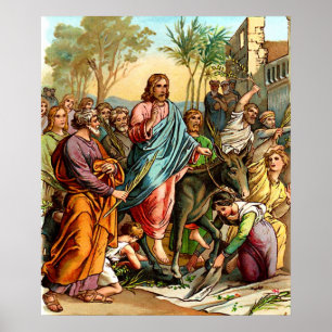 Entrada de cristo de poster