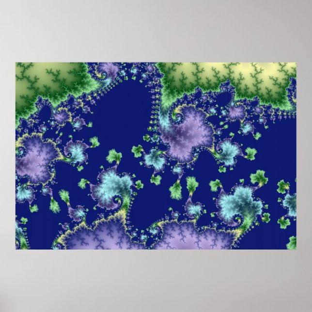 Entrada Flutuante - Poster Fractal (Frente)