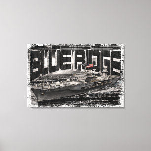 Entrega de comando Blue Ridge Stretch Canvas Print