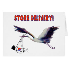 Entrega de Stork! Anúncio de Nascimento da Adoção