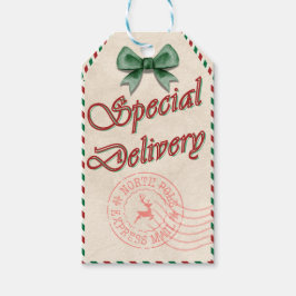 Entrega Especial da Etiqueta de presente de Natal