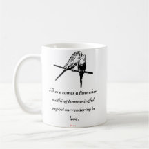 "Entregar ao Amor" - Rumi cita caneca