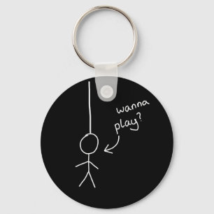 entregue a figura tirada chaveiro do "hangman" da