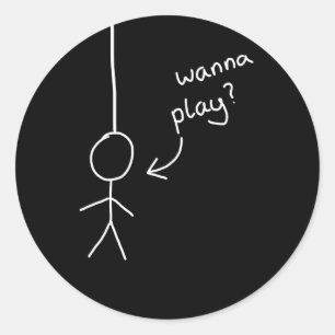 entregue a figura tirada etiqueta do "hangman" da