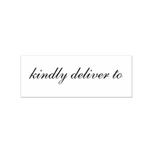Entregue gentilmente ao carimbo de borracha da cal