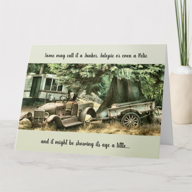 Envelhecer - Cartão de Aniversário (Frente)