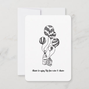 Envelhecimento Como Vinho Baixo - Cartão De Aniver