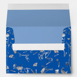 envelope azul