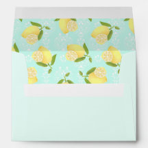 Envelope Azul Lemon Motif Love