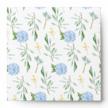 Envelope Coleção Floral Azul 5.25 x 5.25
