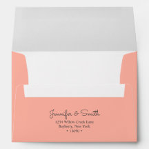 Envelope Coral A7 Minimalista