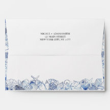 Envelope Coral Aqua Praia