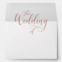 Envelope de Casamento Elegante de Script de Casame