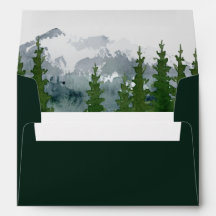 Envelope de Casamento Florestal de Pinheiros das M
