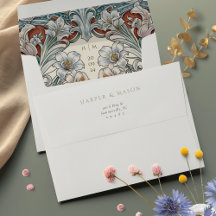 Envelope de Casamento Impresso Completamente por A