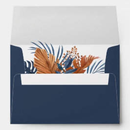 Envelope de Casamento Midnight Blue Monstera
