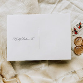 Envelope de Casamento Pré-Endereçado da Caligrafia