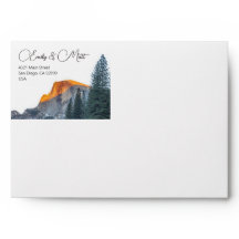 Envelope de Casamento Sunset Meia Dome Yosemite