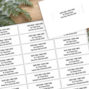 Envelope de Convite Moderno de Etiqueta de Endere