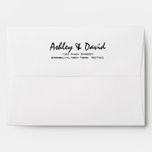 Envelope de Convite Personalizado para Casamento d