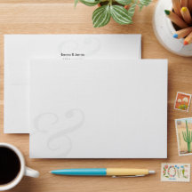 Envelope de Endereço de Devolução de Casamento | E