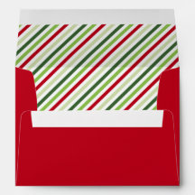 Envelope de Natal Vermelho e Verde