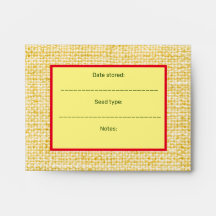 Envelope de sementes, rústico, bonito, presente de